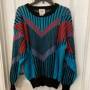 Nils Colorful Geometric 90’s Ski Sweater
